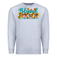 Heather Grey Blessed Mama Premium Sweatshirt - Artiststas