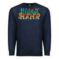 Navy Blessed Mama Premium Sweatshirt - Artiststas