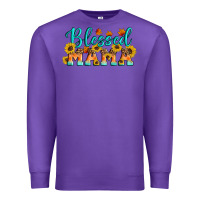 Purple Blessed Mama Premium Sweatshirt - Artiststas