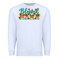 White Blessed Mama Premium Sweatshirt - Artiststas