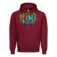 Burgundy mama tried Zipper Hoodie - Zillion Design Studio
