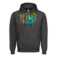 Charcoal Heather mama tried Zipper Hoodie - Zillion Design Studio