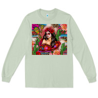Matcha mexico girl serape Long Sleeve Tee - Zillion Design Studio