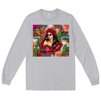 Moon Dust mexico girl serape Long Sleeve Tee - Zillion Design Studio