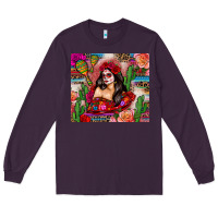 Plum mexico girl serape Long Sleeve Tee - Zillion Design Studio