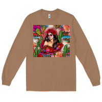 Toasted Coconut mexico girl serape Long Sleeve Tee - Zillion Design Studio