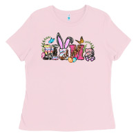 Bubblegum Pink easter bunny mama Ladies Tee - BarkalooDesign