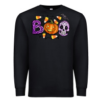 Black Boo halloween Premium Sweatshirt - Artiststas