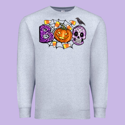 Boo Halloween Premium Sweatshirt Designed By Artiststas