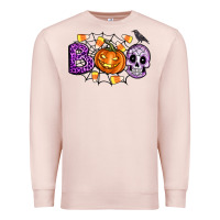 Pale Pink Boo halloween Premium Sweatshirt - Artiststas