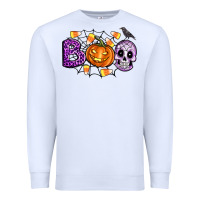 White Boo halloween Premium Sweatshirt - Artiststas