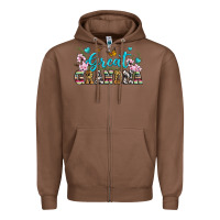 Chestnut great grandma Zipper Hoodie - Zillion Design Studio
