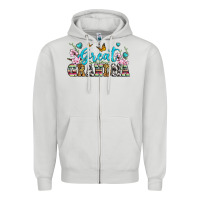 Dove Grey great grandma Zipper Hoodie - Zillion Design Studio