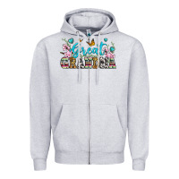 Heather Grey great grandma Zipper Hoodie - Zillion Design Studio