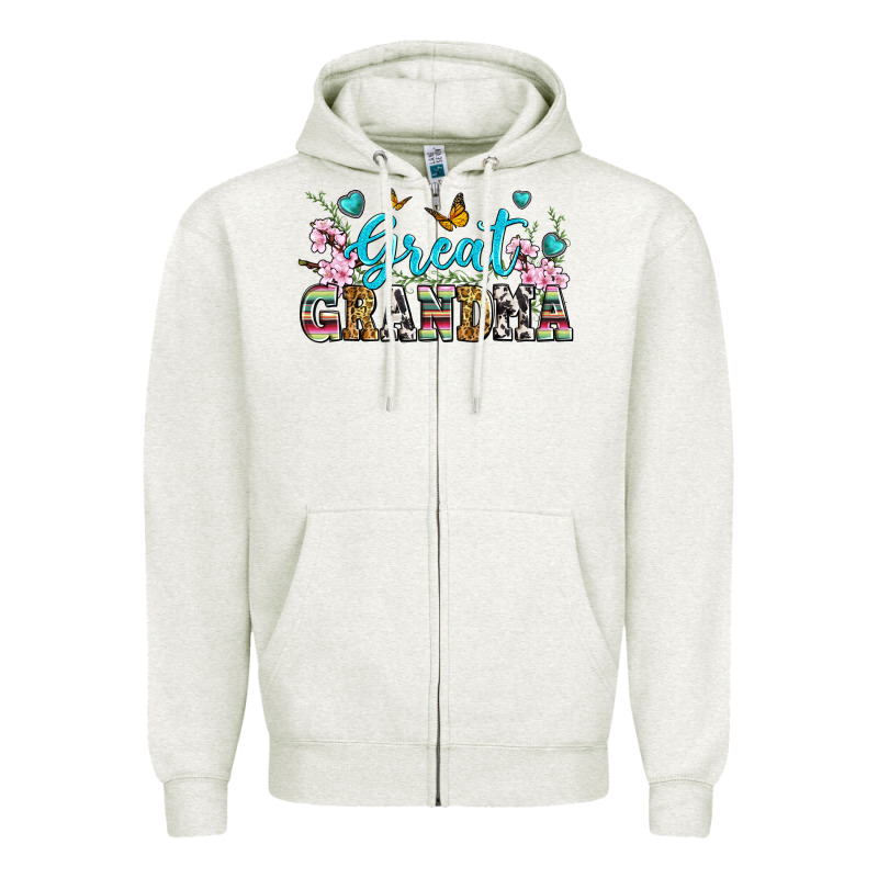 Great Grandma Zipper Hoodie by Zillion Design Studio | Teevron