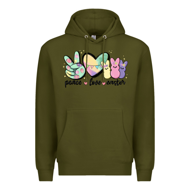 Peace Love Peeps Premium Hoodie by MaliasSmallBusiness | Teevron