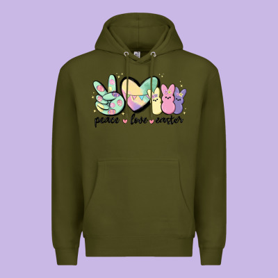 Peace Love Peeps Premium Hoodie Designed By Maliassmallbusiness