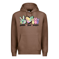 Chestnut peace love peeps Premium Hoodie - MaliasSmallBusiness