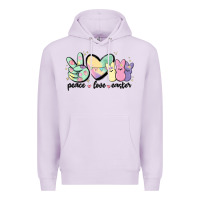 Lilac peace love peeps Premium Hoodie - MaliasSmallBusiness