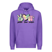 Purple peace love peeps Premium Hoodie - MaliasSmallBusiness