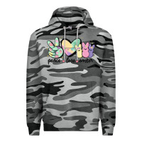 Slate Camo peace love peeps Premium Hoodie - MaliasSmallBusiness