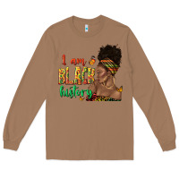 Toasted Coconut i am black history afro black woman juneteenth Long Sleeve Tee - texasbilliewilder