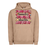 Pigment Burro pandulce bunuelos tamales abuelita cafecito Urban Hoodie - MaliasSmallBusiness
