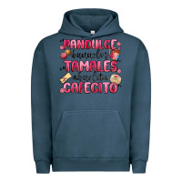 Pigment Midnight Navy pandulce bunuelos tamales abuelita cafecito Urban Hoodie - MaliasSmallBusiness