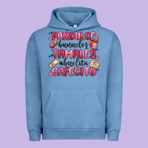 Pandulce Bunuelos Tamales Abuelita Cafecito Urban Hoodie Designed By Maliassmallbusiness