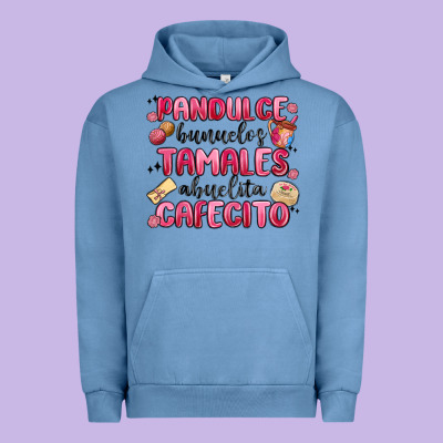 Pandulce Bunuelos Tamales Abuelita Cafecito Urban Hoodie Designed By Maliassmallbusiness