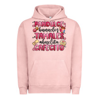 Pigment Salmon pandulce bunuelos tamales abuelita cafecito Urban Hoodie - MaliasSmallBusiness