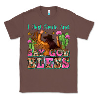 Chestnut i just smile and say god bless Classic Tee - Zillion Design Studio