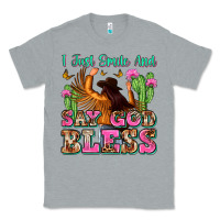Heather Grey i just smile and say god bless Classic Tee - Zillion Design Studio
