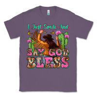 Lavender i just smile and say god bless Classic Tee - Zillion Design Studio