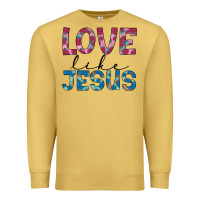 Antique Gold love like jesus Premium Sweatshirt - JahusDesignShop