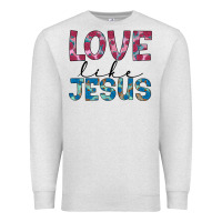 Oatmeal Heather love like jesus Premium Sweatshirt - JahusDesignShop