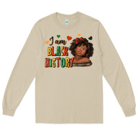 Mushroom i am black history afro girl Long Sleeve Tee - texasbilliewilder