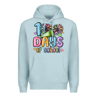 Blue Mist 100 days of school cheer Premium Hoodie - MaliasSmallBusiness