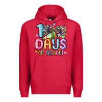 Cardinal 100 days of school cheer Premium Hoodie - MaliasSmallBusiness