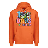 Carrot 100 days of school cheer Premium Hoodie - MaliasSmallBusiness
