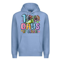 Colony Blue 100 days of school cheer Premium Hoodie - MaliasSmallBusiness