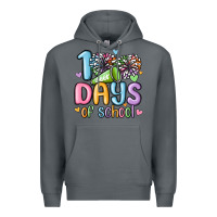 Rock 100 days of school cheer Premium Hoodie - MaliasSmallBusiness