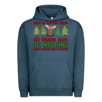 Pigment Midnight Navy where the tree tops glisten Urban Hoodie - MaliasSmallBusiness