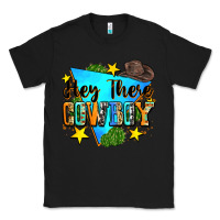 Black hey there cowboy Classic Tee - Zillion Design Studio