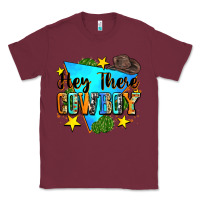 Burgundy hey there cowboy Classic Tee - Zillion Design Studio