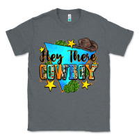 Charcoal Heather hey there cowboy Classic Tee - Zillion Design Studio