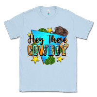 Dusty Blue hey there cowboy Classic Tee - Zillion Design Studio