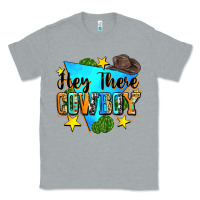 Heather Grey hey there cowboy Classic Tee - Zillion Design Studio