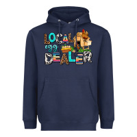 Navy local egg dealer Heavyweight Hoodie - AdoDesignShop