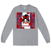 Heather Grey mamacita serape Long Sleeve Tee - Zillion Design Studio